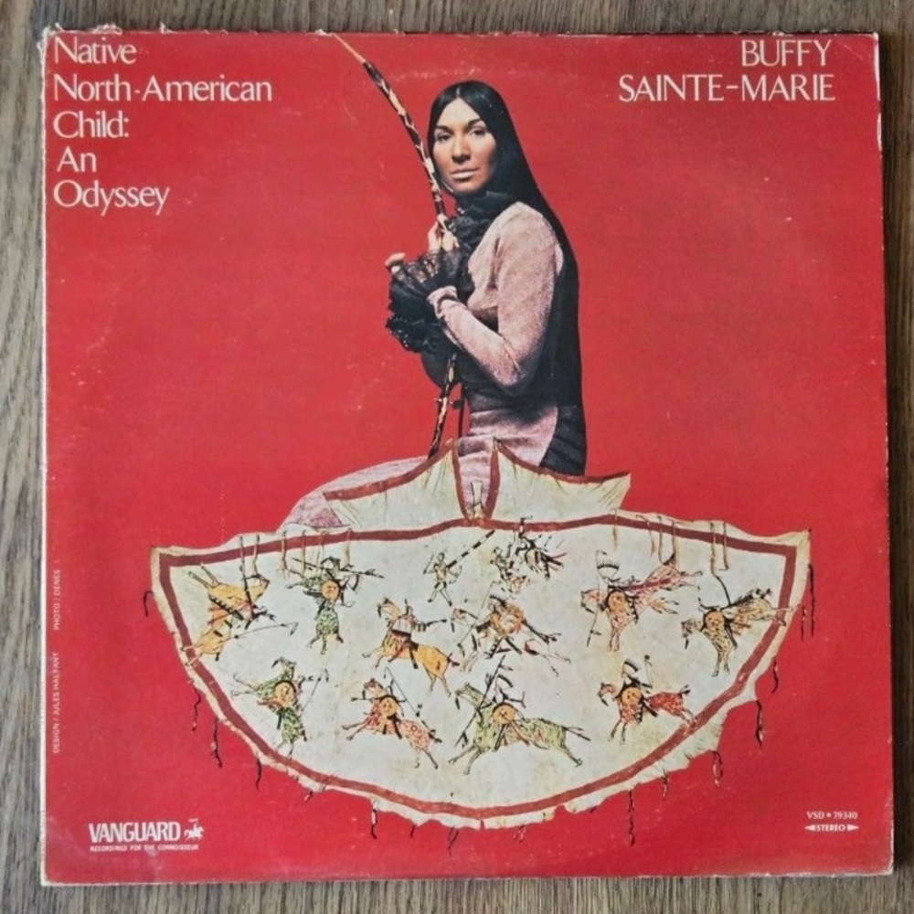 Vintage 1970s Buffy Sainte-Marie Vinyl LP Record native north american child